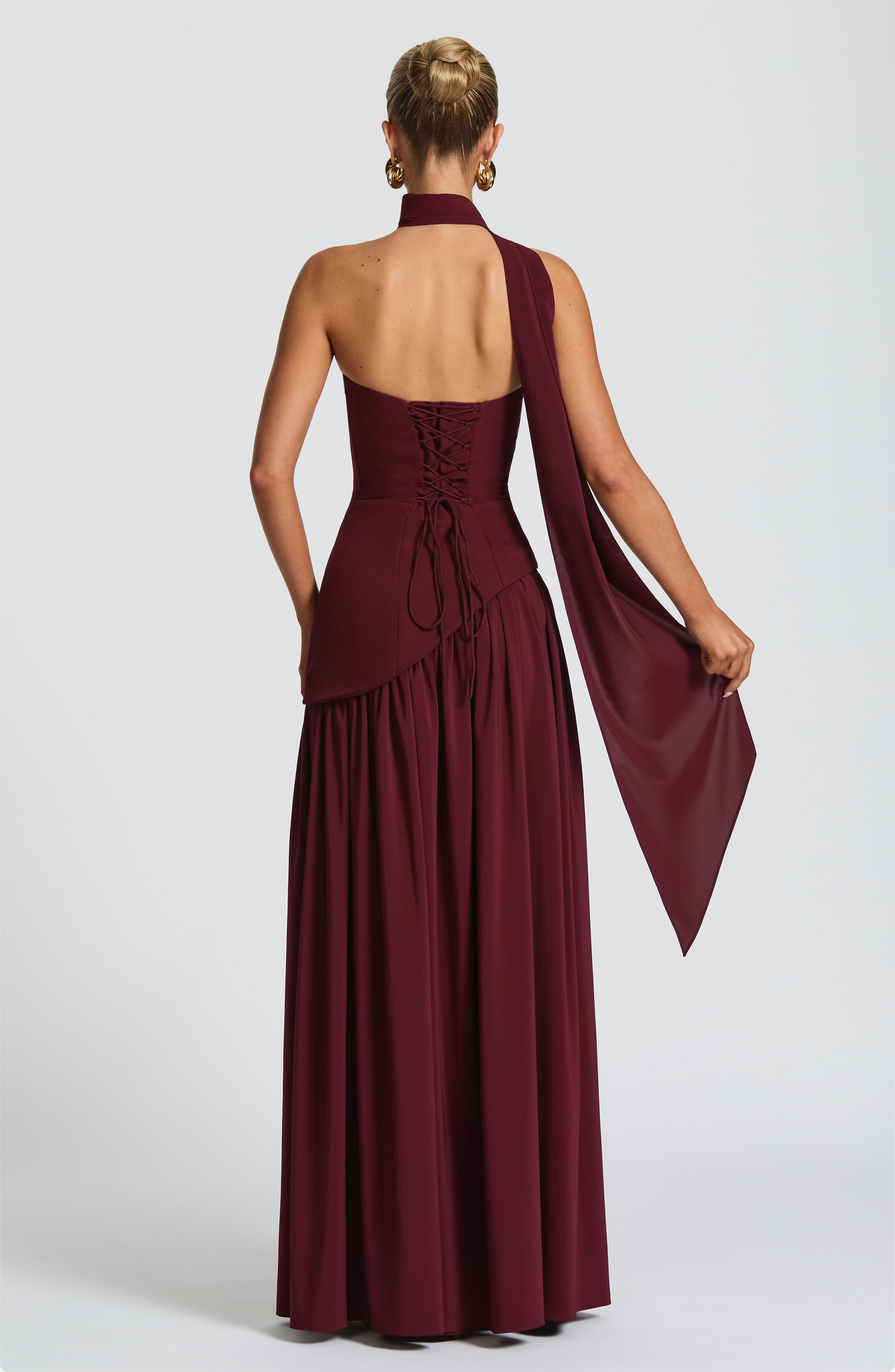 Julia Maxi Dress - Cherry Lacquer
