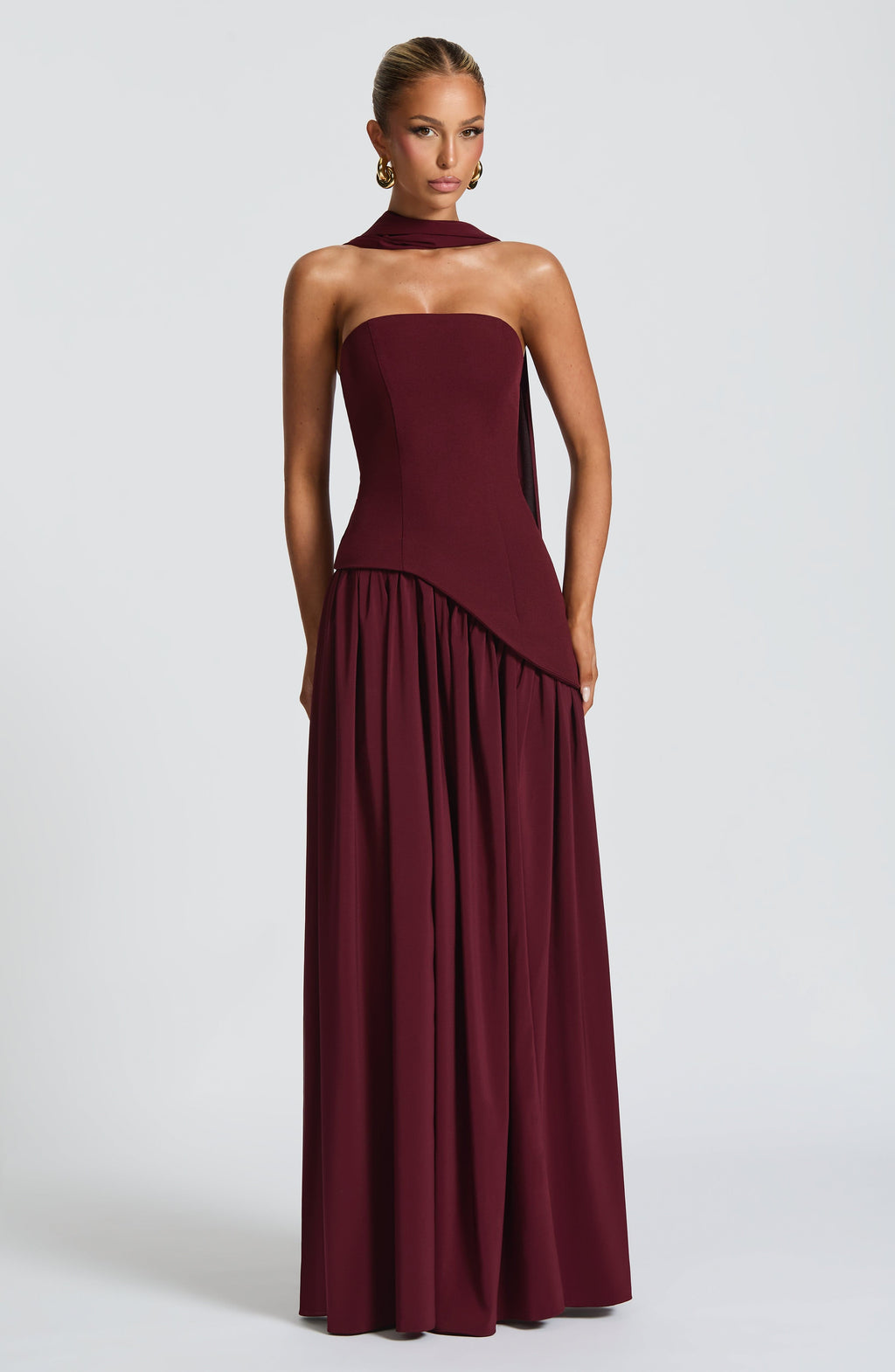 Julia Maxi Dress - Cherry Lacquer