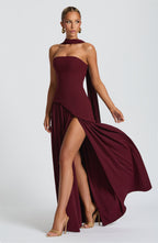 Julia Maxi Dress - Cherry Lacquer
