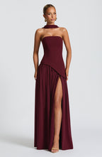 Julia Maxi Dress - Cherry Lacquer