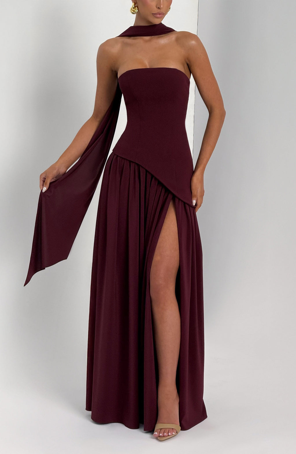 Julia Maxi Dress - Cherry Lacquer