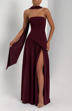 Julia Maxi Dress - Cherry Lacquer