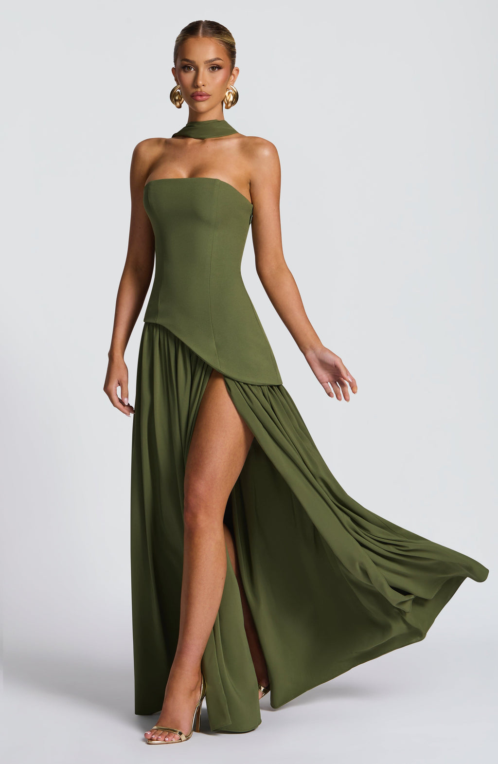 Julia Maxi Dress - Khaki