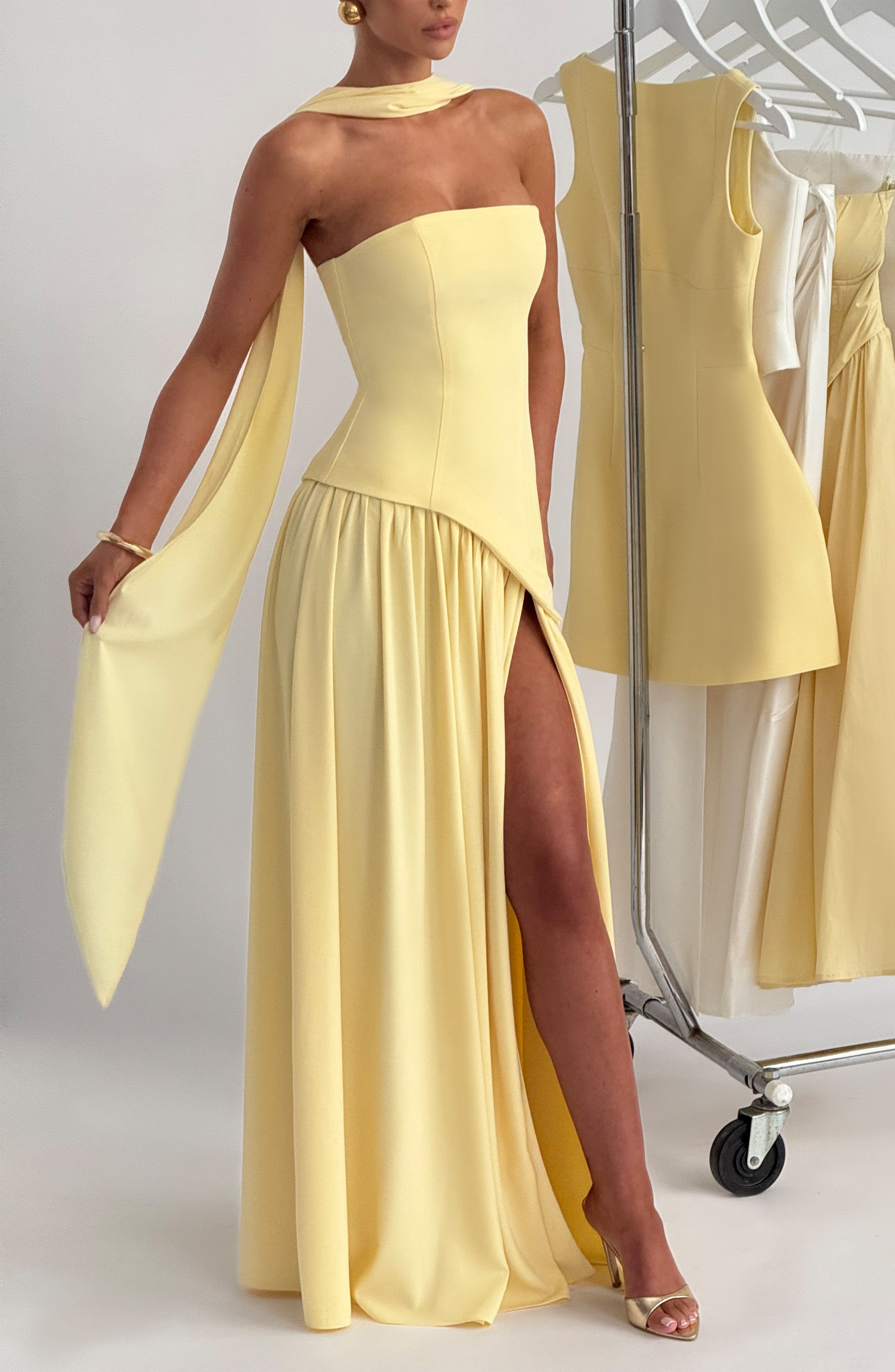 Julia Maxi Dress - Lemon