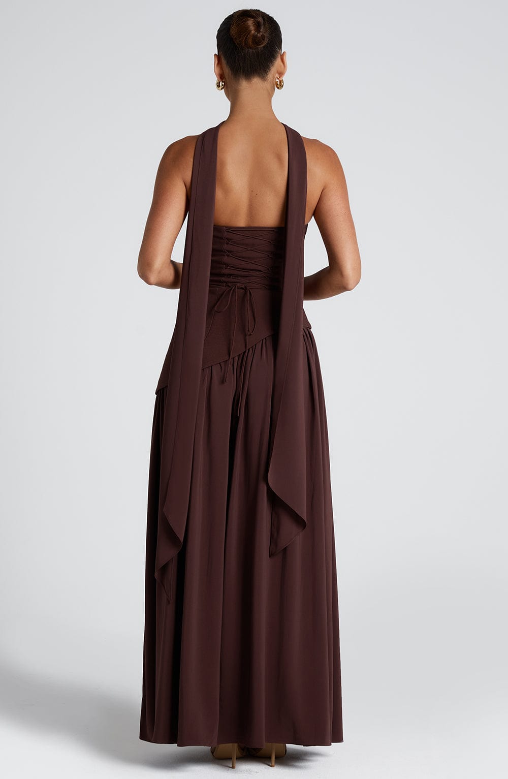 Julia Maxi Dress - Plum Brown