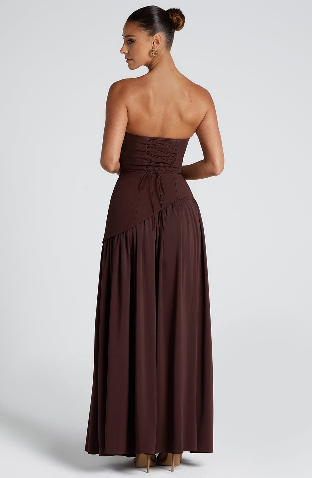 Julia Maxi Dress - Plum Brown
