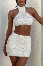 Lauren Halter Top - Ivory