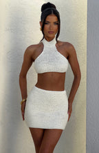 Lauren Halter Top - Ivory