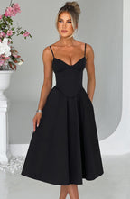 Rosie Midi Dress - Black