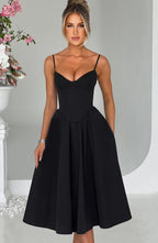 Rosie Midi Dress - Black