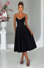 Rosie Midi Dress - Black
