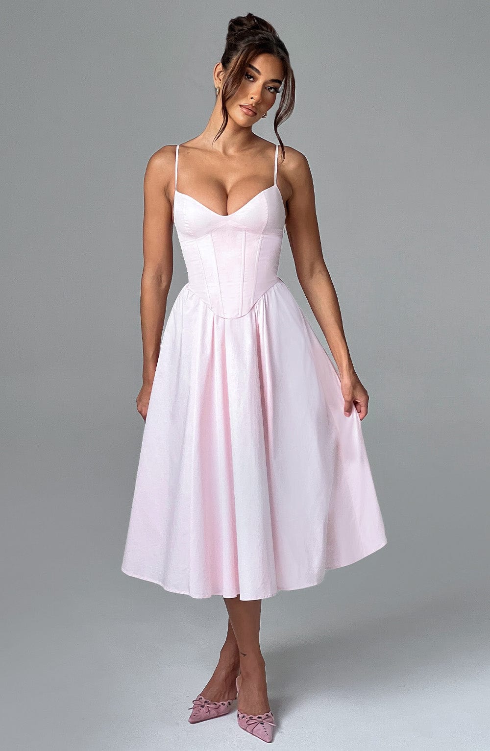 Rosie Midi Dress - Blush