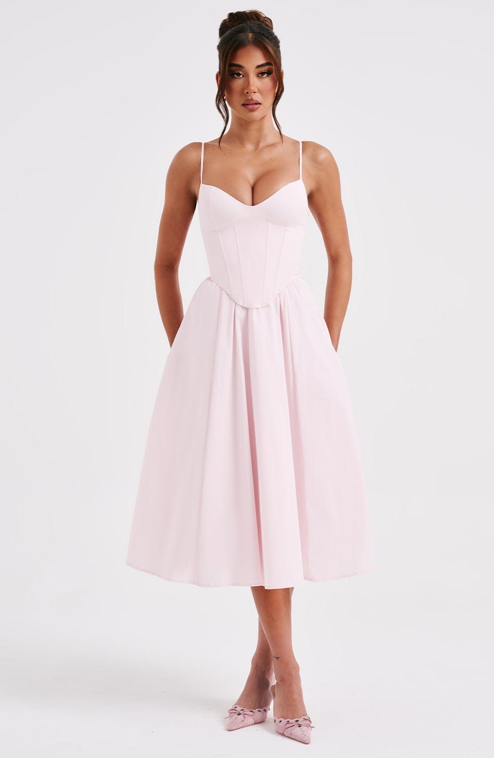 Rosie Midi Dress - Blush