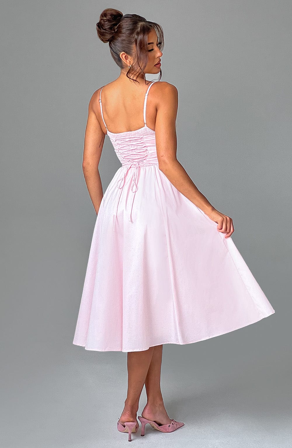 Rosie Midi Dress - Blush
