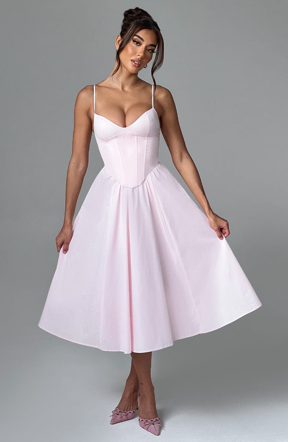 Rosie Midi Dress - Blush