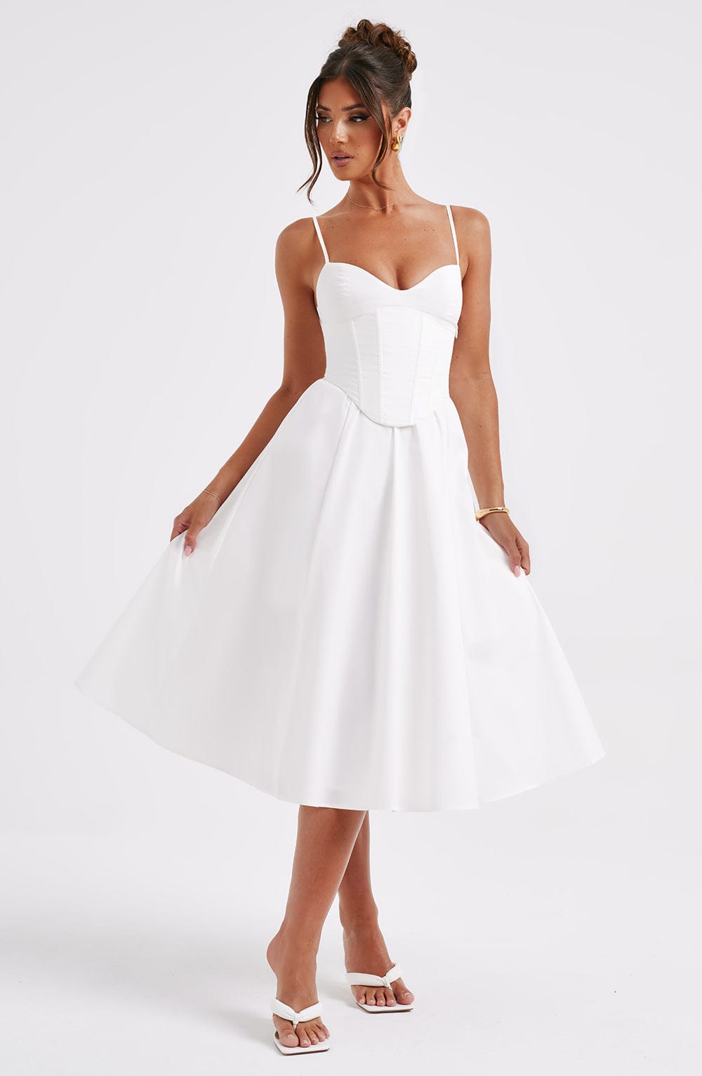 Rosie Midi Dress - Ivory