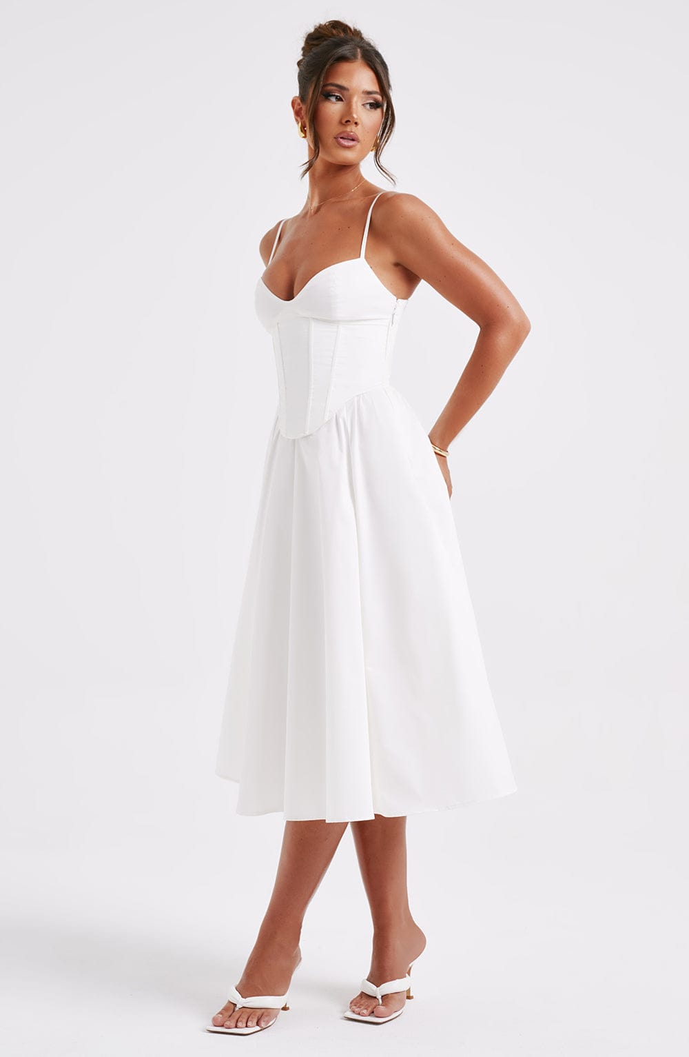 Rosie Midi Dress - Ivory