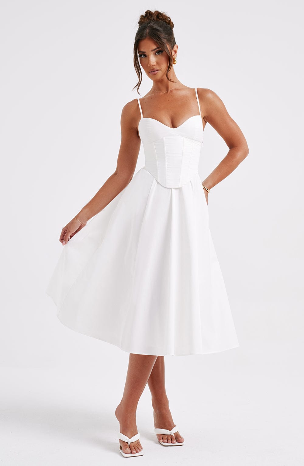 Rosie Midi Dress - Ivory