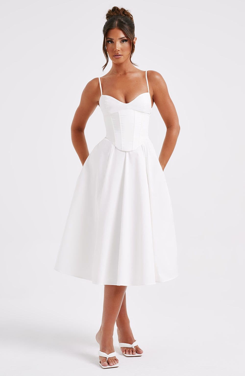 Rosie Midi Dress - Ivory