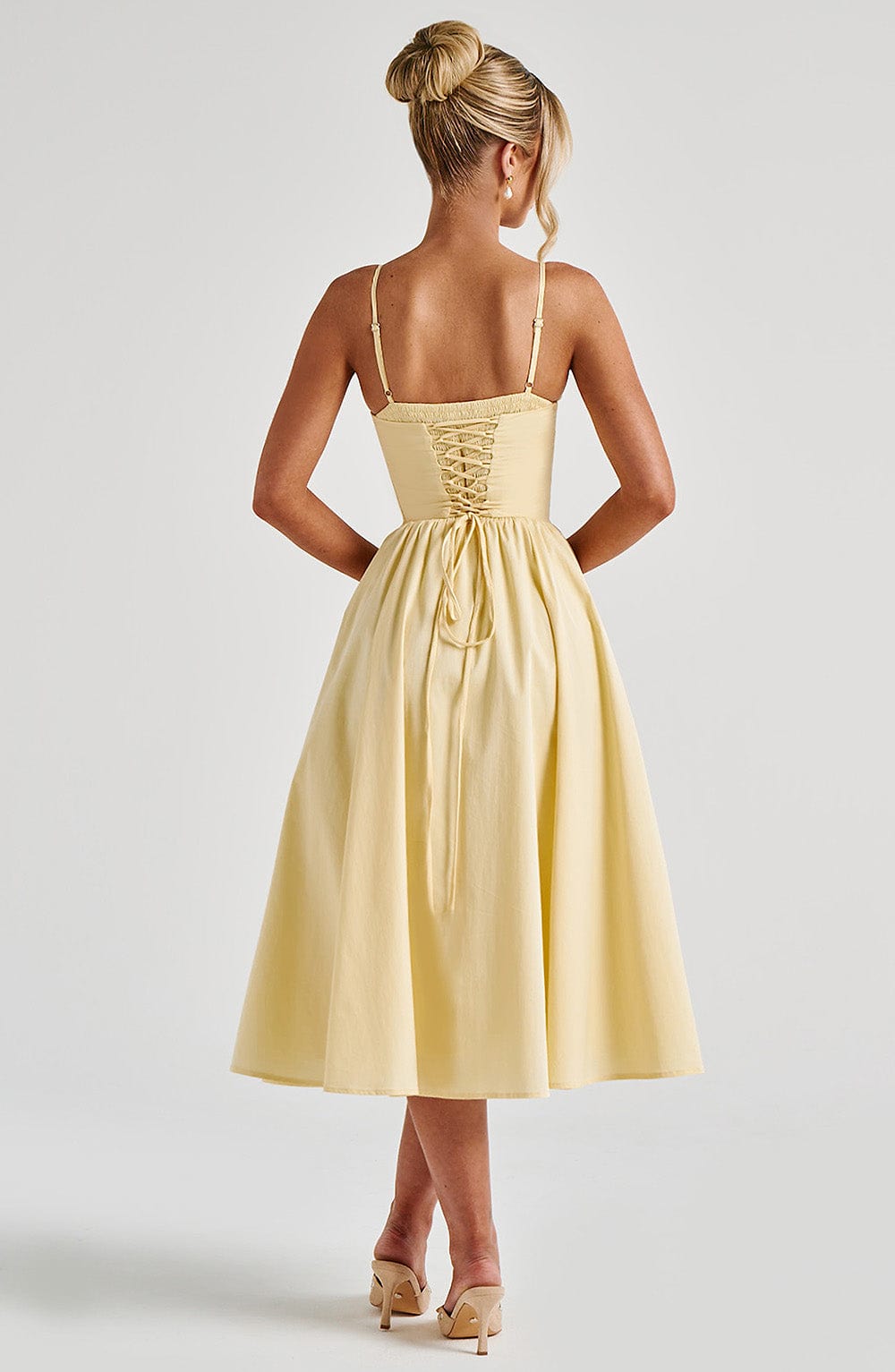 Rosie Midi Dress - Lemon