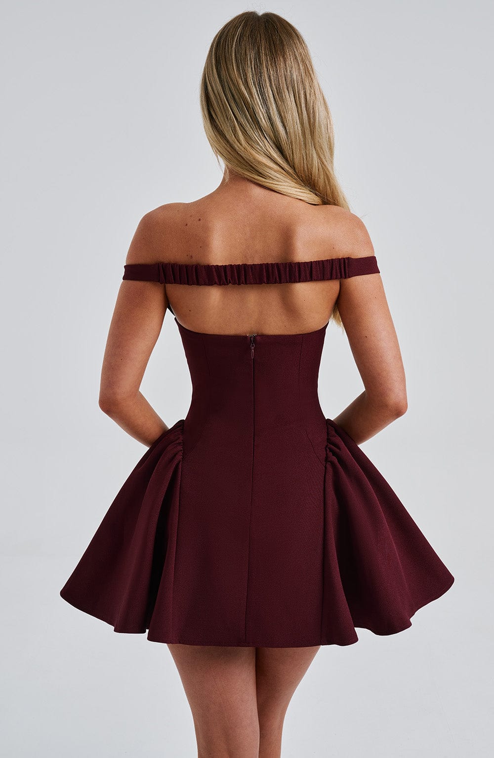 Rosie Mini Dress - Cherry Lacquer