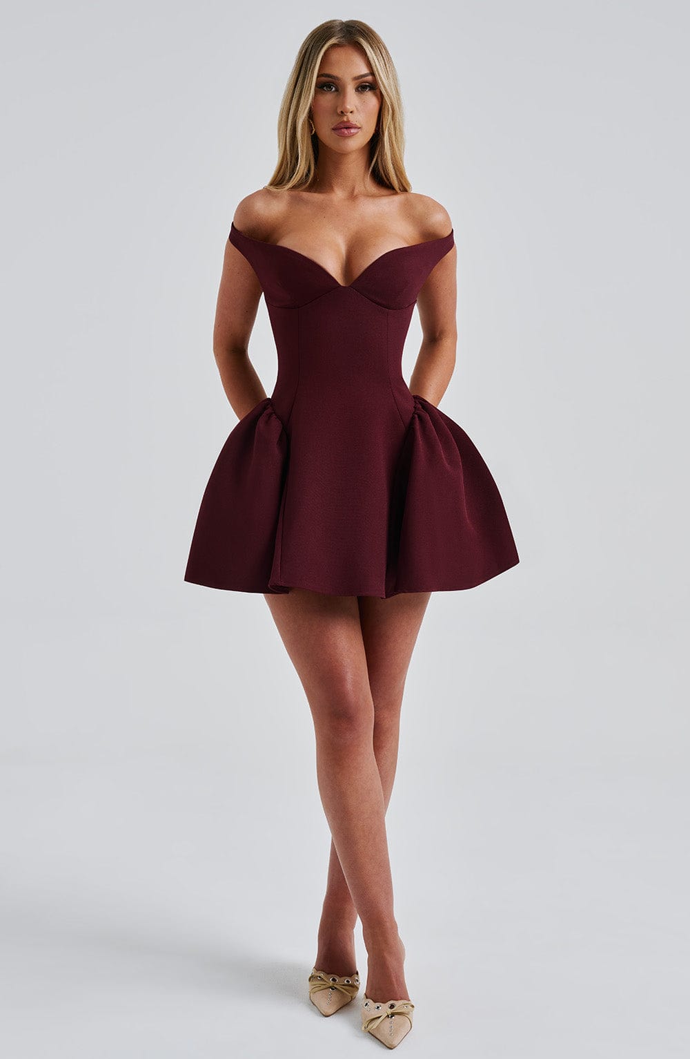 Rosie Mini Dress - Cherry Lacquer
