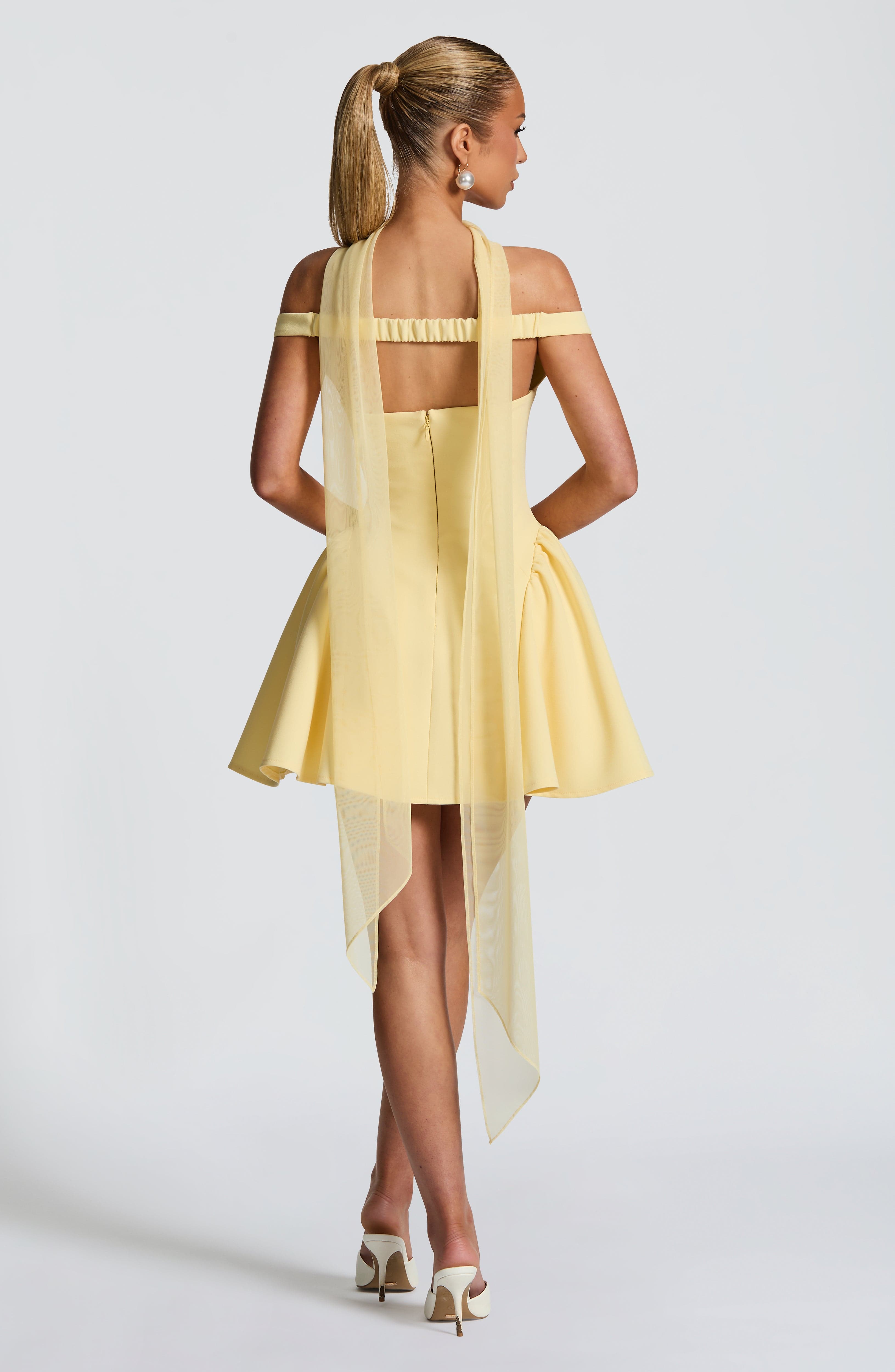 Rosie Mini Dress - Lemon