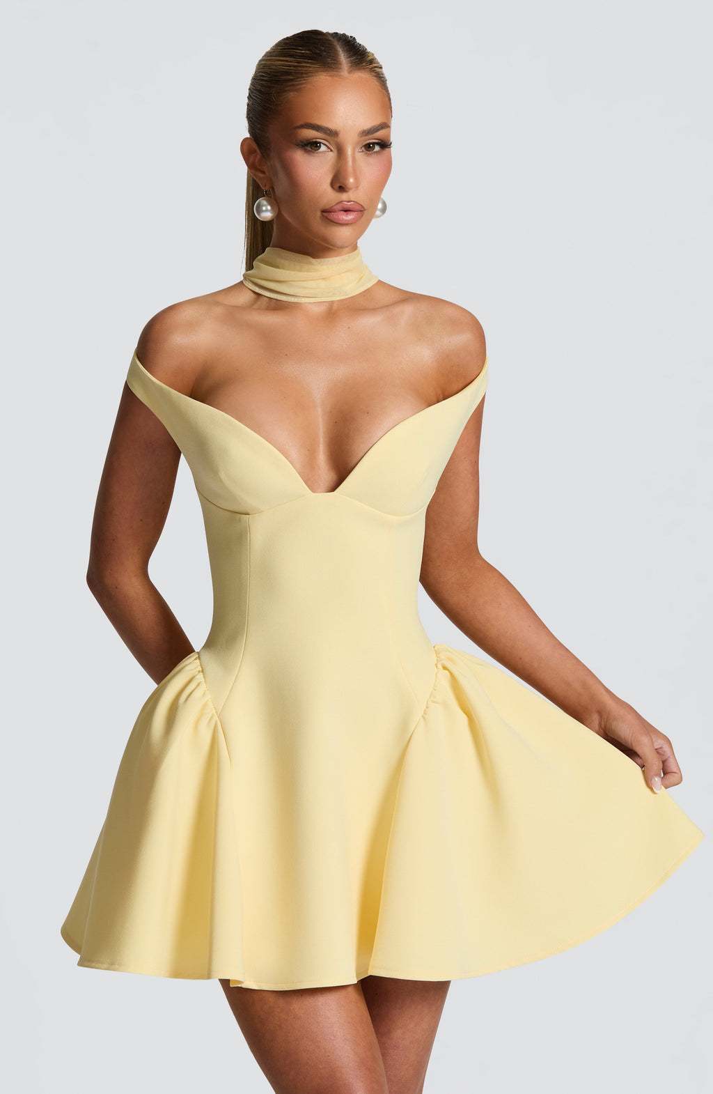 Rosie Mini Dress - Lemon