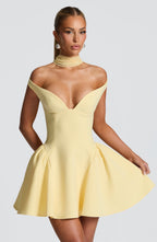 Rosie Mini Dress - Lemon
