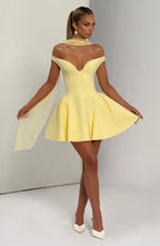 Rosie Mini Dress - Lemon
