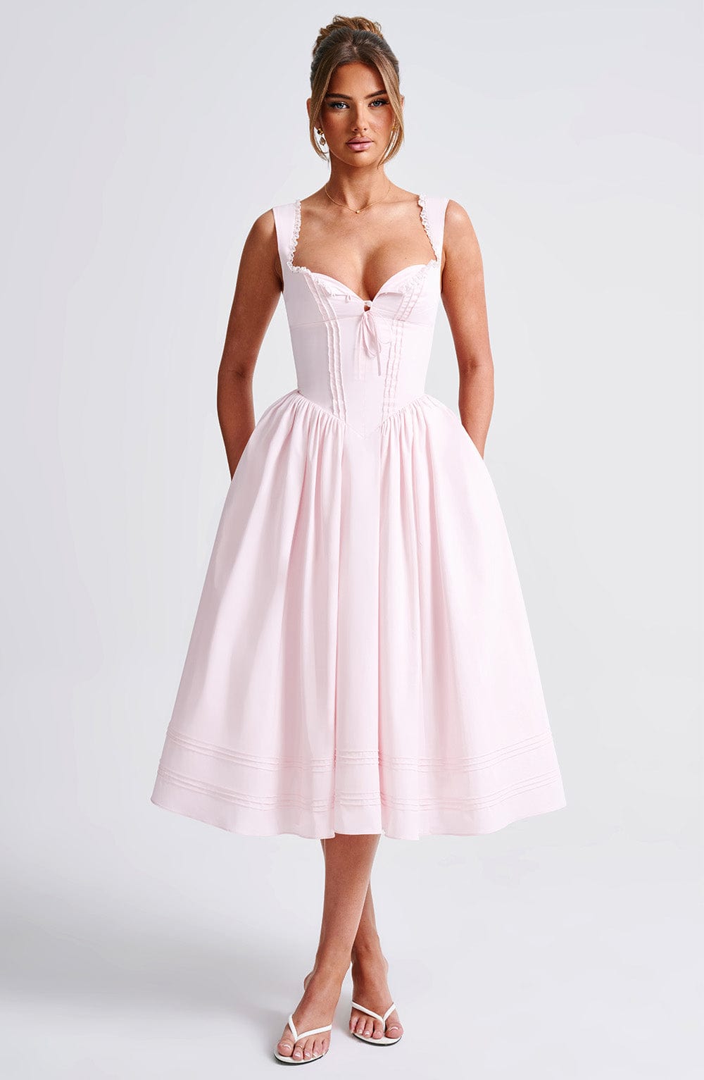 Natalie Midi Dress - Blush