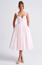 Natalie Midi Dress - Blush