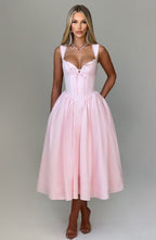 Natalie Midi Dress - Blush