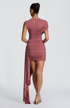 Harriet Mini Dress - Rose Brown