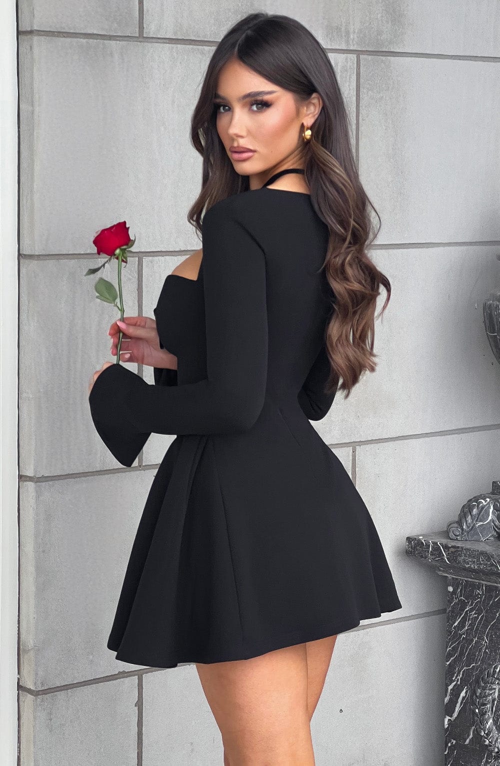 Lauren Mini Dress - Black