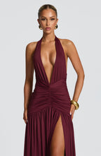 Isla Maxi Dress - Cherry Lacquer