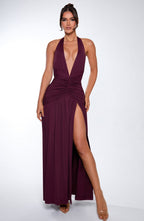 Isla Maxi Dress - Cherry Lacquer