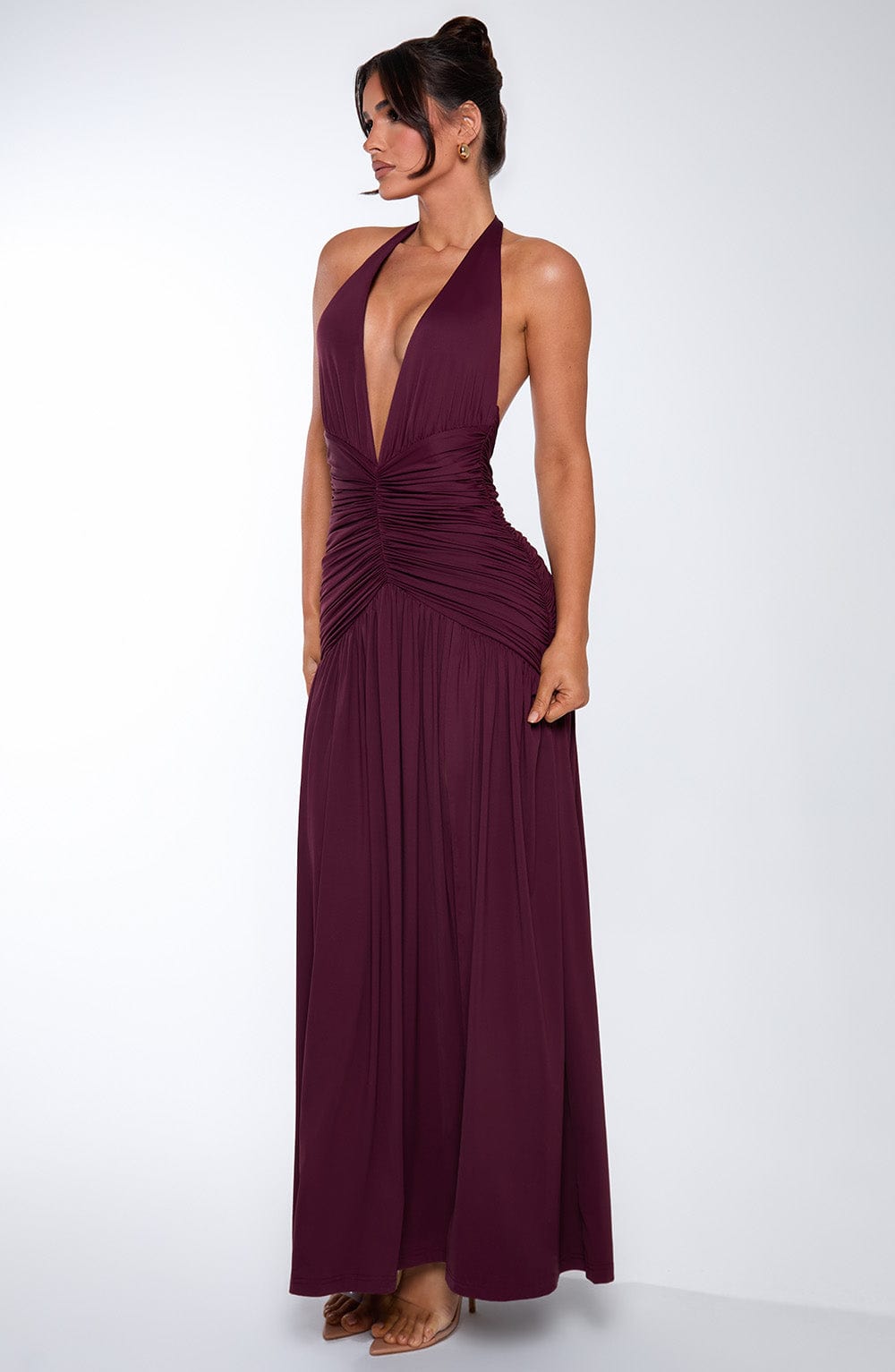 Isla Maxi Dress - Cherry Lacquer