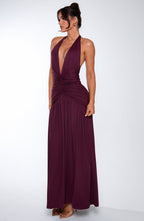 Isla Maxi Dress - Cherry Lacquer