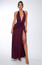 Isla Maxi Dress - Cherry Lacquer