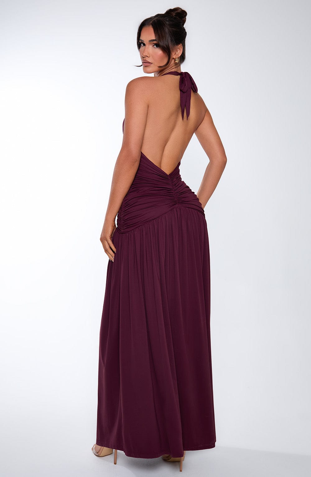 Isla Maxi Dress - Cherry Lacquer