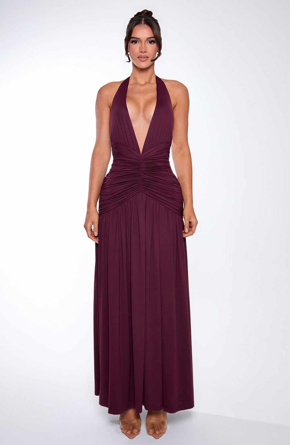 Isla Maxi Dress - Cherry Lacquer
