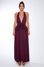 Isla Maxi Dress - Cherry Lacquer