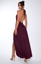 Isla Maxi Dress - Cherry Lacquer