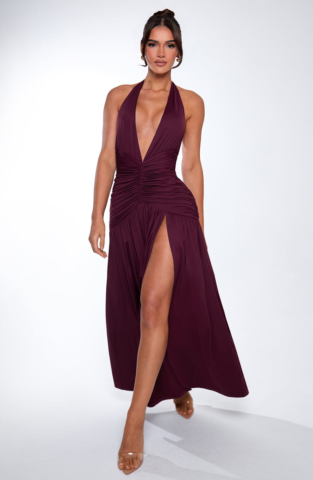 Isla Maxi Dress - Cherry Lacquer