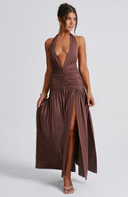 Isla Maxi Dress - Chocolate