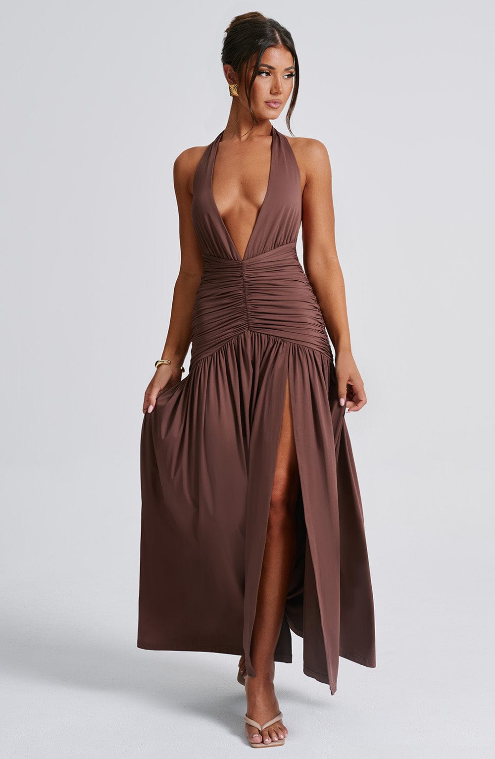 Isla Maxi Dress - Chocolate