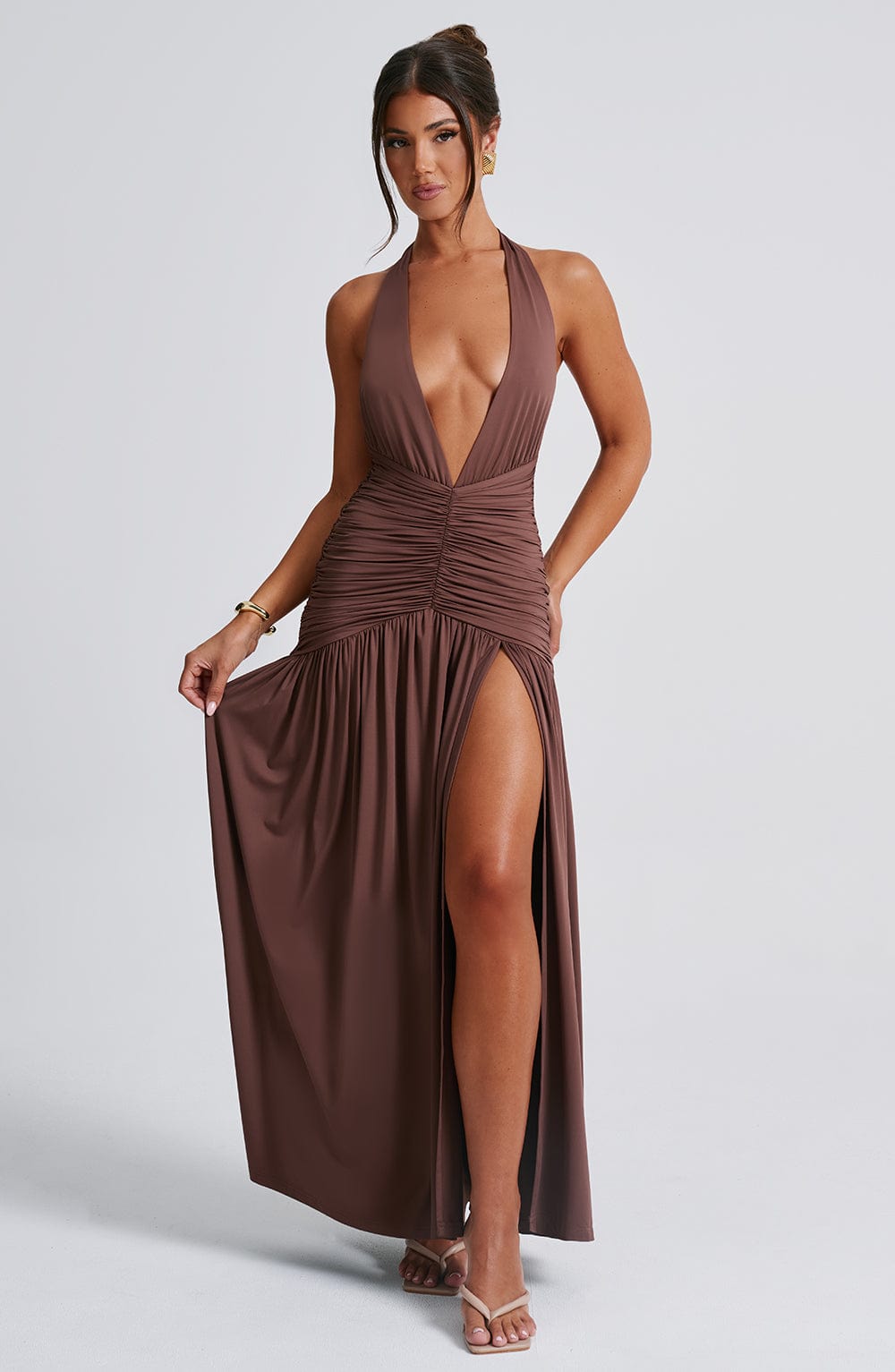 Isla Maxi Dress - Chocolate