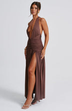 Isla Maxi Dress - Chocolate