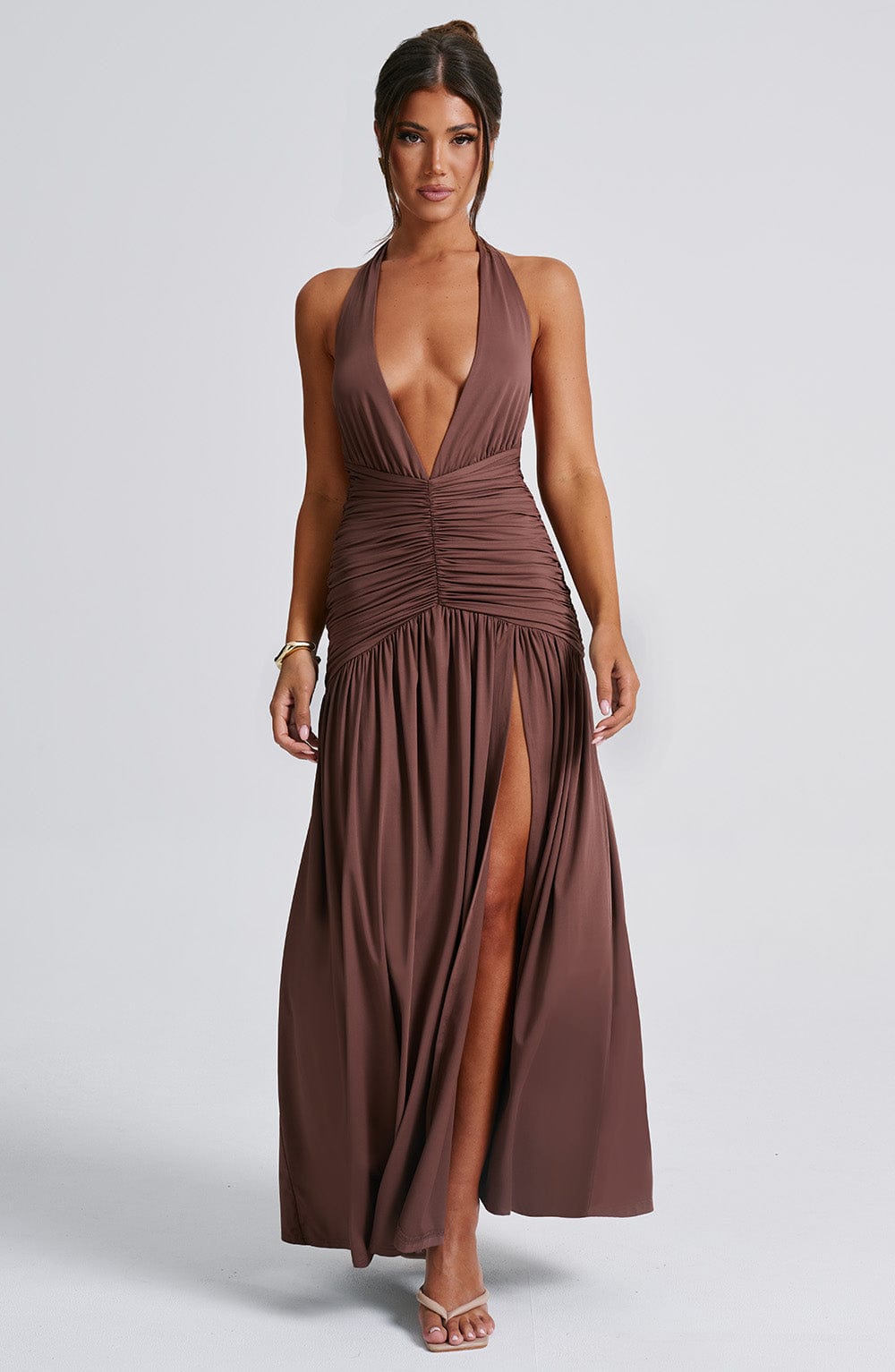 Isla Maxi Dress - Chocolate